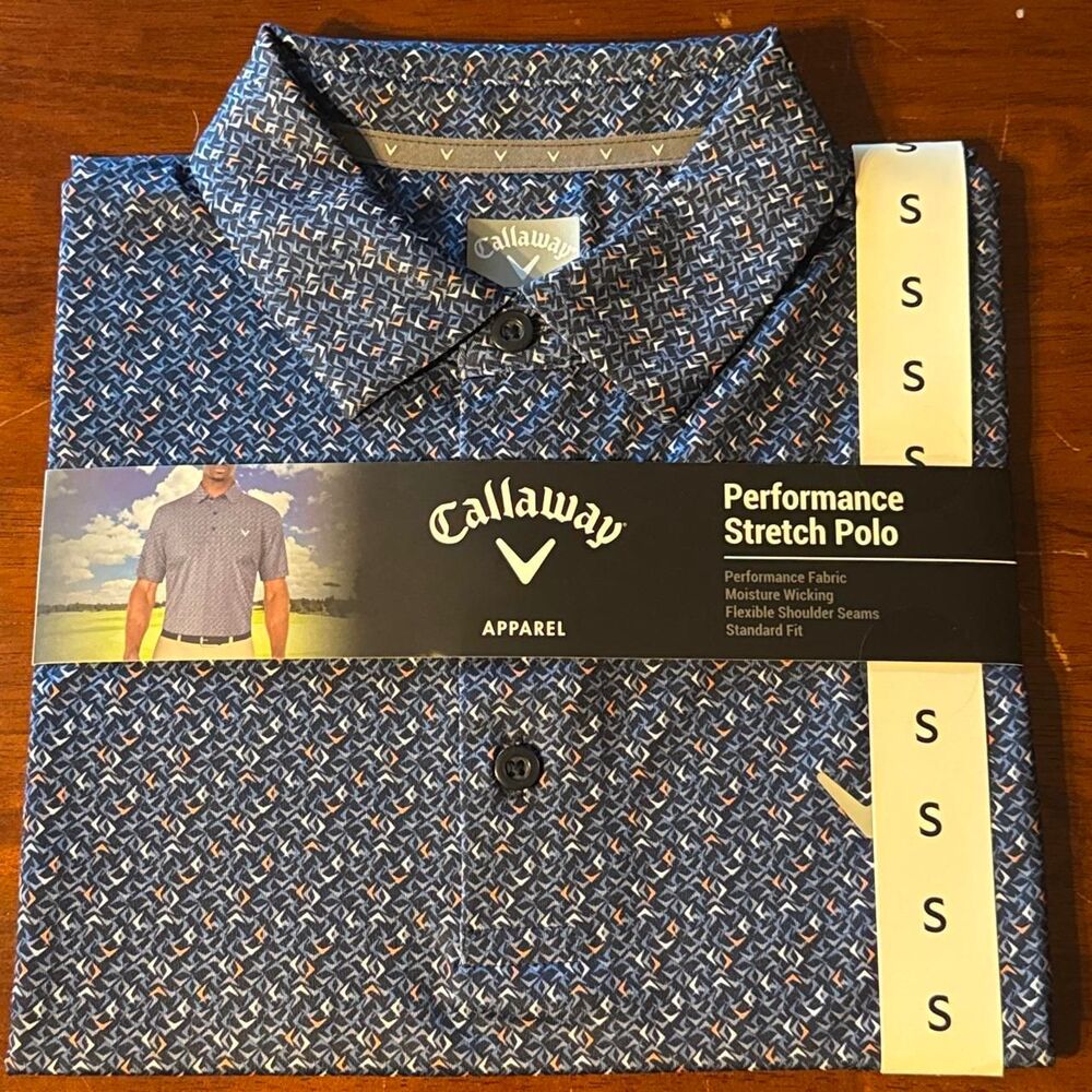 Callaway Performance Stretch Polo Shirt Moisture Wicking